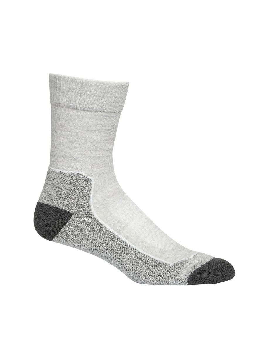 Blizzard Heather Icebreaker Merino Hike+ Light Crew Women's Socks | AU 1428KORI